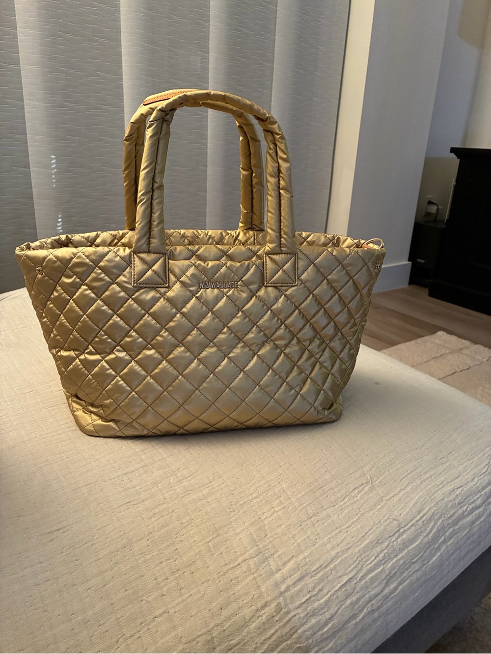MZ Wallace Gold Metro City Tote